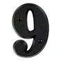 Chiffre 9 En Zamak Mat H.8 X L.4.5 Cm