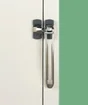 Entrebailleur de porte zamak, SOCONA Most, gris