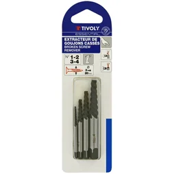 Set D'Extracteurs De Goujons Tivoly 11111021234, Diam.2.2 À 4.7 Mm