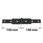 Charnière À Congé Acier Pour Volets Battants, L.50 X L.140 Mm