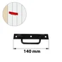 Poignée Sur Platine Acier Prépeint, H.50 X L.140 X P.15 Mm