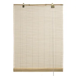 Store enrouleur tamisant Bambou djibf naturel, l.120 x H.180 cm