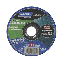 Lot 4+1 Disques Pour Inox Norton, Diam.115 Mm