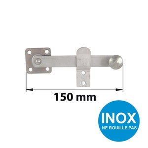 Fléau De Volet Acier Inox Brossé, H.70 X L.165 X P.30 Mm