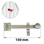 Fléau De Volet Acier Inox Brossé, H.70 X L.165 X P.30 Mm