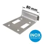 Sabot Portail À Visser Afbat Inox H.30 X L.80 X P.140 Mm