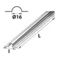 Rail De Guidage Acier Galvanisé, H.90 X L.2000 X P.20 Mm