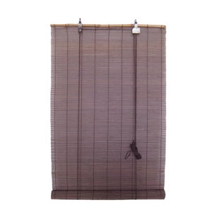 Store Enrouleur Tamisant, Chocolat Bambou, L.150 X H.200 Cm