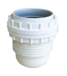 Douille Toute Filetée E27 Tibelec, Plastique, Blanc 60 W