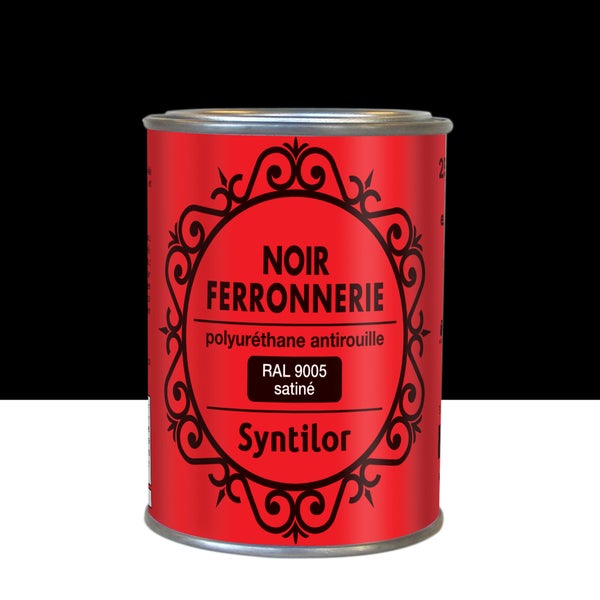 Peinture ferronnerie extérieur, SYNTILOR, 0.25 L noir