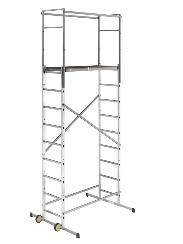 Echafaudage Aluminium Hobbystep H5 Hailo Hauteur De Travail 4.5 M