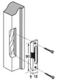 Gâche Rouleaux Pour Serrures Multipoint Encastrées, Thirard