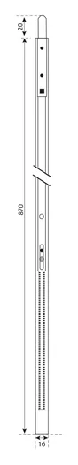 Prolongateur De Serrure Pour Serrures Multipoint Encastrées, Thirard