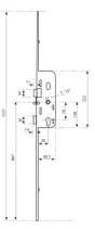 Serrure Encastrée Multipoint Ferco Trimatic, Axe 40 Mm