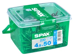 Lot De 230 Vis Inox Tête Fraisée Torx Spax, Diam.4.5 Mm X L.50 Mm
