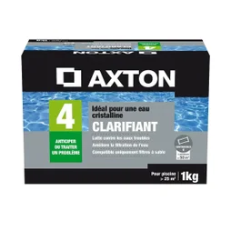 Clarifiant piscine AXTON, tube 1 kg