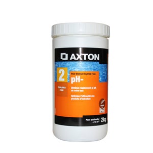 Réducteur de ph piscine AXTON, en poudre 2 kg