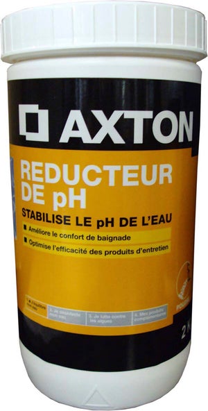 Réducteur de ph piscine AXTON, en poudre 2 kg