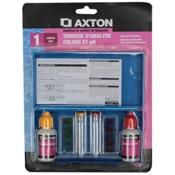 Trousse d'analyse liquide piscine AXTON, liquide