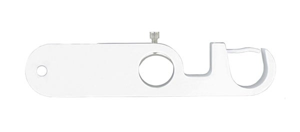 Support sans perçage tringle à rideau Ib+, 25 mm blanc satiné IB+