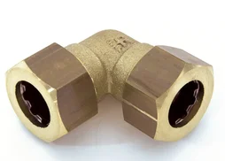 Raccord Coudé 90° Rapide Laiton D.14 Pour Tube En Cuivre