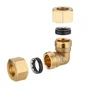 Raccord Coudé 90° Rapide Laiton D.16 Pour Tube En Cuivre