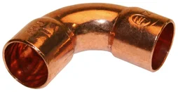 Raccord Courbe 90° À Souder Cuivre D.28 Pour Tube En Cuivre