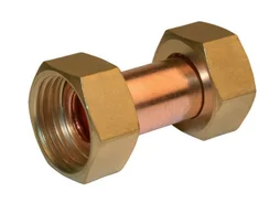Raccord Droit 2 Écrous Prisonniers À Visser F15X21 - 12X17 Pour Tube Cuivre