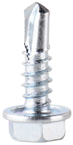 Lot de 20 vis tole tête héxagonale en acier zingué, STANDERS, diam. 4.8 x L.16 mm