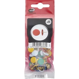 Punaises Acier, Standers Tête Ronde, Diam.1 X L.10.5 Mm