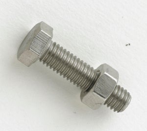 Lot de 10 boulons tête 6 pans inox, STANDERS, L.30 x diam. 6 mm