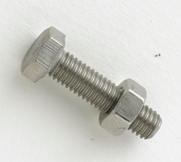 Lot de 10 boulons tête 6 pans inox, STANDERS, L.30 x diam. 6 mm