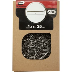 Clous Tapissier Acier, Standers Tête Homme, Diam.1.4 X L.25 Mm