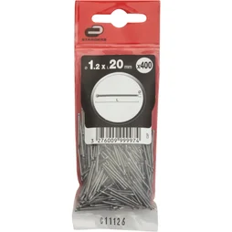Lot de 400 clous tapissier en acier tête homme, STANDERS, diam.1.2 x L.20 mm