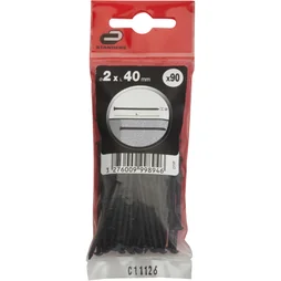 Clous Spécial Béton Acier, Standers Tête Ronde, Diam.2 X L.40 Mm