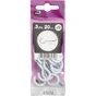 Lot De 12 Crochets À Visser Acier Epoxy Blanc, Diam.3.5 X L.20 Mm, Standers