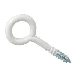 Lot De 20 Pitons À Visser Acier Epoxy Blanc, Diam.2.5 X L.10 Mm, Standers