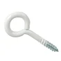 Lot De 6 Pitons À Visser Acier Epoxy Blanc, Diam.4 X L.30 Mm, Standers