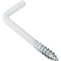 Lot de 10 gonds à visser acier epoxy blanc, Diam.3.5 x L.40 mm, STANDERS