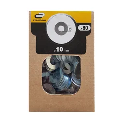 Lot De 80 Rondelles Laiton Zingué, Diam.10 Mm Standers