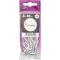 Lot de 15 gonds à visser en acier zingué, STANDERS, diam.3 x L.30 mm