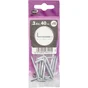 Lot de 10 gonds à visser en acier zingué, STANDERS, diam.3.5 x L.40 mm