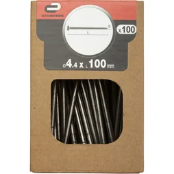 Clous Spécial Béton Acier, Standers Tête Plate, Diam.4.4 X L.100 Mm