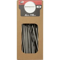 Clous Spécial Béton Acier, Standers Tête Plate, Diam.5 X L.110 Mm