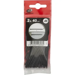 Clous Spécial Béton Acier, Standers Tête Homme, Diam.2 X L.40 Mm