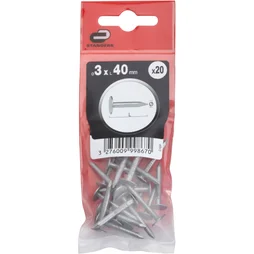 Clous Spécial Béton Acier, Standers Tête Homme, Diam.2.7 X L.60 Mm