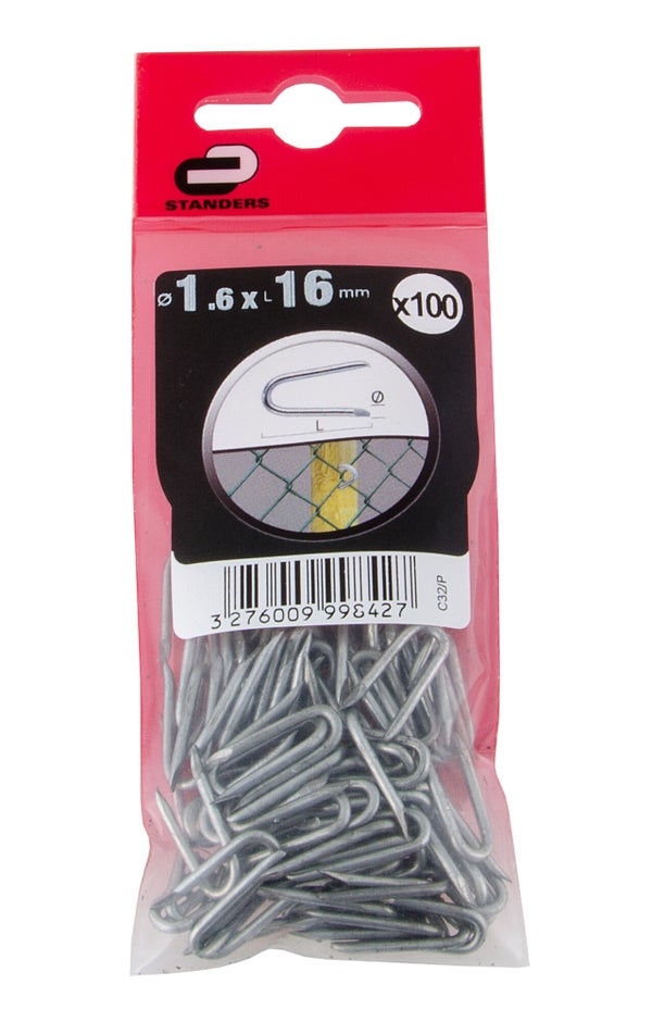 Crampillons Acier, Standers, Diam.1.6 X L.16 Mm