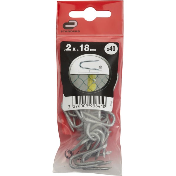 Crampillons Acier, Standers Sans, Diam.2 X L.18 Mm