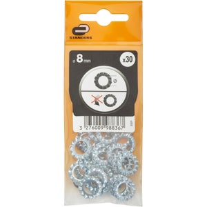 Lot De 30 Rondelles Acier, Diam.8 Mm Standers