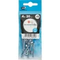Lot de 12 boulons tête fraisée en inox, STANDERS, L.30.0 x diam. 4 mm